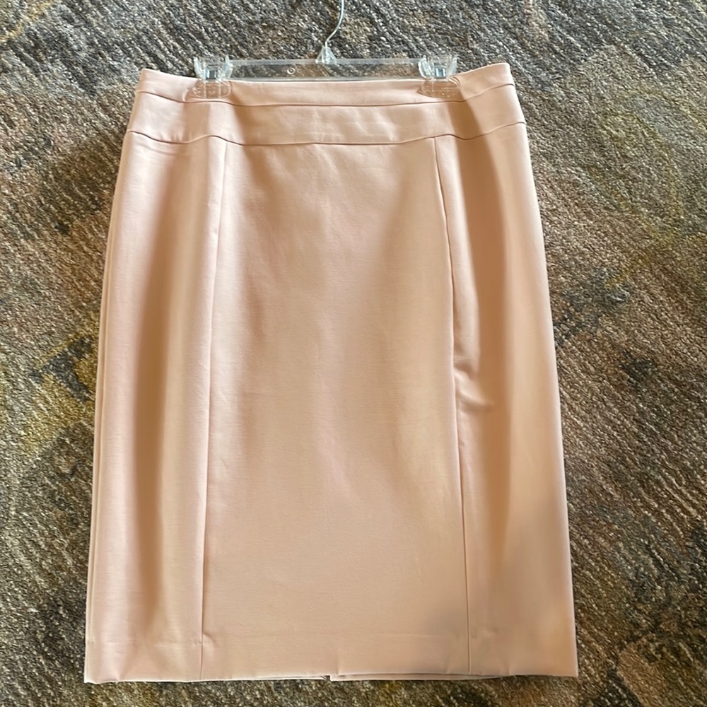 White House Black Market blush lined skirt Sz. 12
